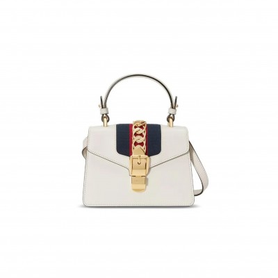 GUCCI SYLVIE MINI TOP HANDLE BAG 470270 (20*14*8cm)